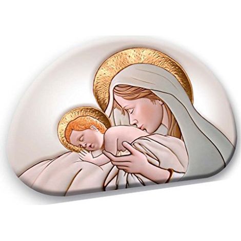 Lupia - Bomboniera quadretto collezione sacra MEMORY LIGHT MATERNITY CERAMIC COLOR 8x12 cm (1/4)