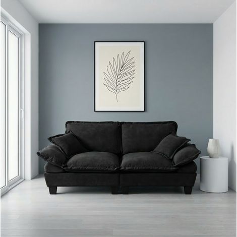 Sofa 2-Sitzer mit breiten Armlehnen 194x82x90 Chenille OKMYHOME (1/5)