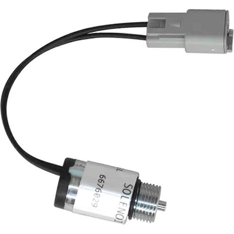 Électrovanne de verrouillage de bobine 12 V 6676029 pour Bobcat S175 S250 S300 S530 S590 S630 S740 S850 électrovanne d'arrêt de carburant - SFYGV (1/5)