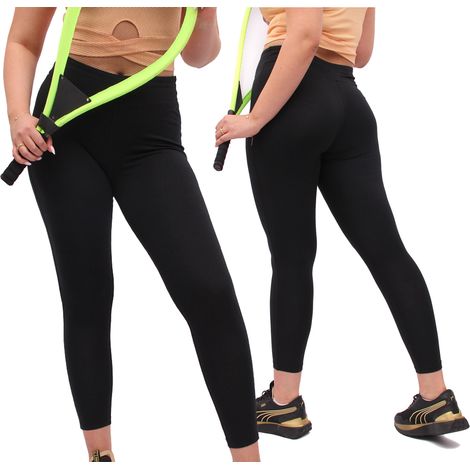 Leggings deportivos Firi 555.72 - Negros, Algodón, Cintura Alta, Modelo Leggings para Mujer Leggings para Mujer Leggings Deportivos XL
