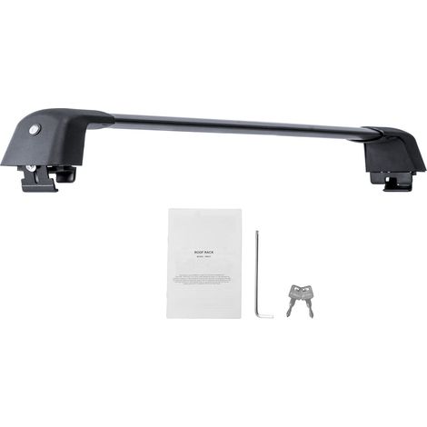 Barre de toit universelle 122,9 cm, compatible rails latéraux rainurés sans espace (1/5)