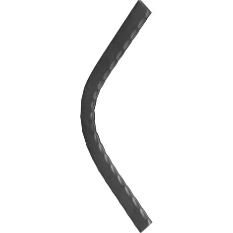 Corrimano sagomato angolo 90° martellato - Altezza 400mm larghezza 40mm spessore 8mm - Da saldare