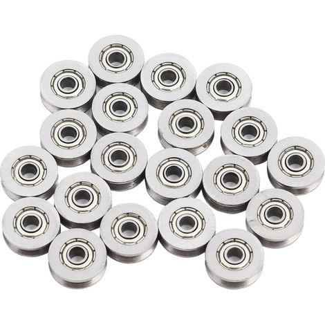 Roulement à billes V623ZZ 20 pièces – Acier au carbone – Diamètre intérieur 3mm – Diamètre extérieur 12mm – Pour systèmes de mouvement linéaire (1/5)