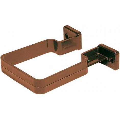 Abrazadera Bajante Cuadrada 65mm R388 PVC Canalón Serie Omega JIMTEN Color: Marrón