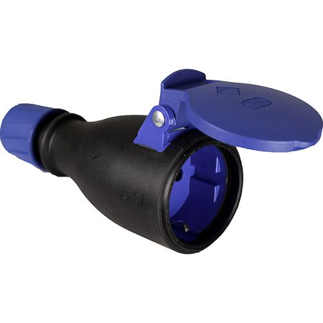Basis A Luft aus Gummi mit Deckel und Kabelverschraubung 16A 250V T/TL IP54 4,8 mm Schwarz Solera 707T. - Solera