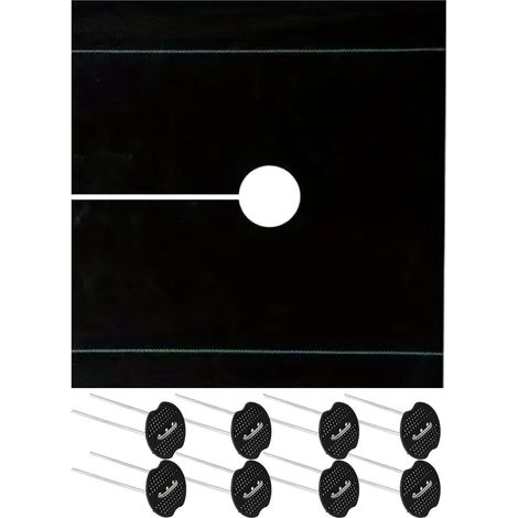 119 4 x 119 4 cm Wurzelsperre mit 8 Heringen und 8