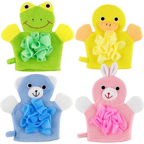 Gant de toilette dessin animé pour enfants - 4 pièces (1/5)