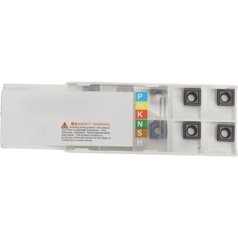 10 plaquettes de tournage en carbure indexables et revêtues pour le fraisage du bois sur tours CNC SPMG090408‑DG