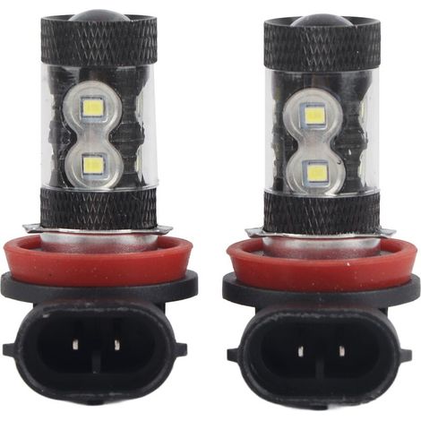 2 pièces H8 H11 12 V-24 V 50 W voiture haute puissance LED lumineuse antibrouillard ampoules diurnes (1/5)