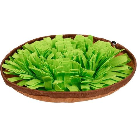 Tapis de bol renifleur pour animaux de compagnie Les chiens et les chats consomment de l'énergie Couverture de puzzle Slow Food Fuite de nourriture Bol anti-étouffement (Vert herbe) (1/5)