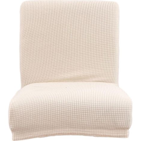 Stuhlhusse aus Stretch-Jacquard mit niedriger Rückenlehne, Barhocker-Hut, Café-Hut