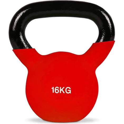 Kettlebell Peso da 16 Kg con Impugnatura ergonomica per Sport Fitness Palestra Workout