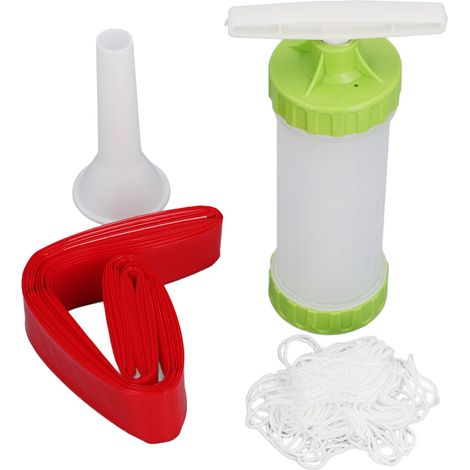 Ensemble de boîtier de remplissage de saucisses en plastique de qualité alimentaire accessoires de cuisine de jambon non comestible pour usage domestique 10 kg rouge (1/5)
