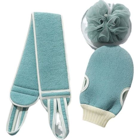 Articoli per la casa Spugna da bagno per la famiglia Blu (confezione da 3) Asciugamano da bagno (1/5)