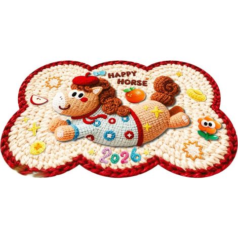 Soft, absorbent velvet rug designed for year-round use for horses (A) (1/5)