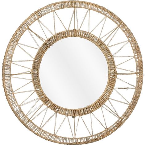 Mica Decorations Miroir mural Marron clair H5xl60xL60cm (1/5)