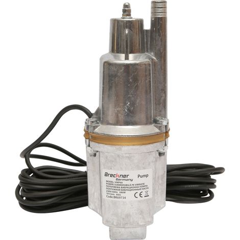 Pompa sommersa con vibrazioni D100mm, 18L/min, profondità 60m, 220V, VMP60 Breckner Germany