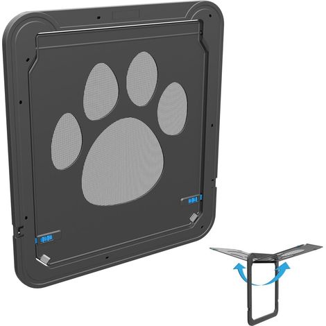 Chatière pour chien - Porte pour animaux de compagnie verrouillable (37 x 42 cm)