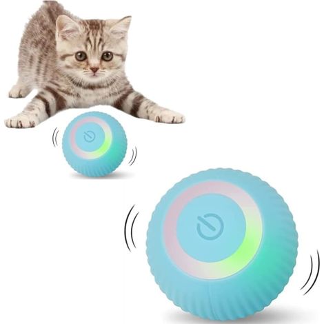 Jouet électrique pour chat, jouet interactif pour chat, balle pour chat avec lumière LED (1/5)