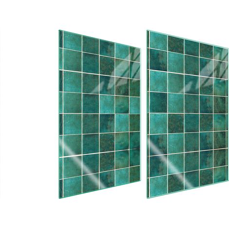 PLACA PROTECTORA DE VIDRIO PARA COCINA 2x35x52 VERDE (1/5)