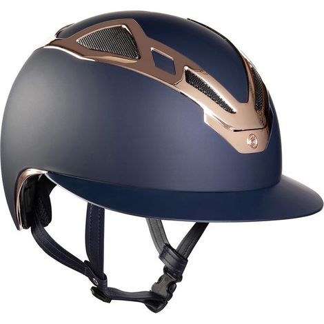 Casco equitazione Suomy apex chrome lady blu matt/rose gold: 57 cm, Blu /rose gold