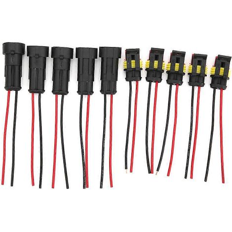 Sets wasserdichte Kfz-Steckverbinder (1/2/3-polig) mit Kabel