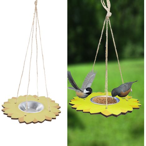Mangeoire automatique pour oiseaux, mangeoire suspendue d'extérieur, mangeoire et abreuvoir suspendus créatifs pour oiseaux de jardin (1/5)