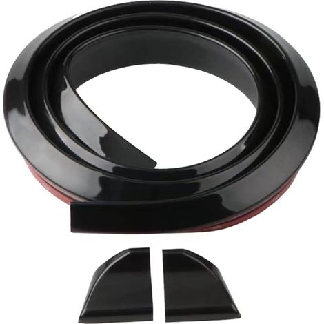 Aileron Arrière de Voiture, 1,5 m Universel Noir Brillant Aileron de Coffre de Voiture Hayon Arrière à Hayon Our la Plupart des Voitures Populaires (1/5)