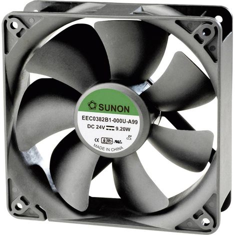 Ventilateur axial 12 V/DC 234.46 m³/h EEC0381B1000UA99 – Dimensions 120 x 120 x 38 mm – Moteur DR MAGLev – Bruit 48 dB – Sunon - Q62440 (1/4)