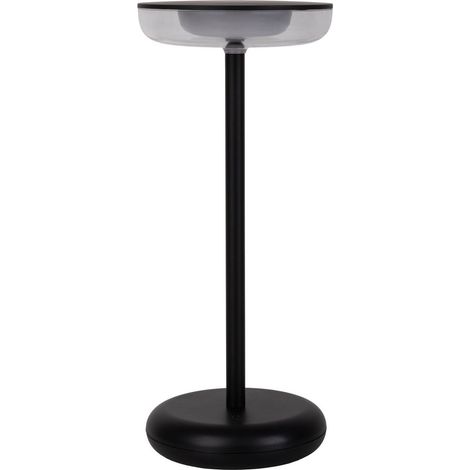 Naeve PASI Lampe LED d'extérieur portable rechargeable à intensité variable, noire, 2 700 K, IP44, capteur tactile