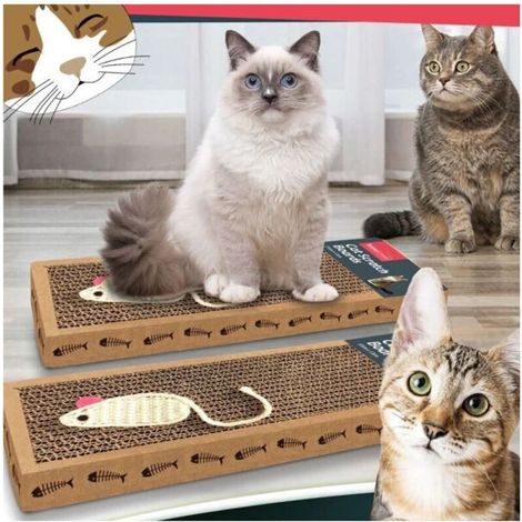 100% återvinningsbar 2pk Tapis à gratter pour chat Tapis à gratter pour chaton