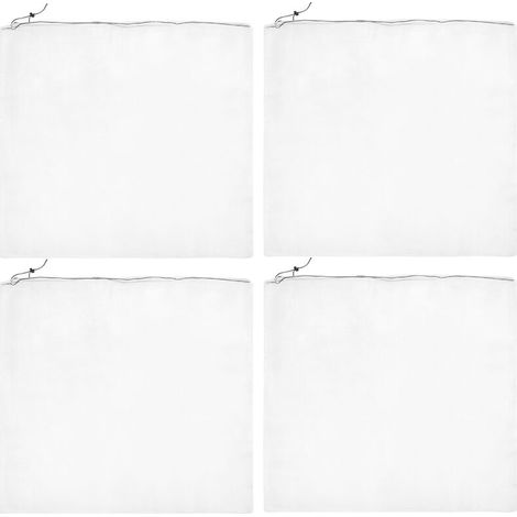 Lot de 4 sacs de protection en filet pour jeunes plants de légumes et arbres fruitiers, accessoires de jardin et de serre, 75 x 80 cm (1/5)