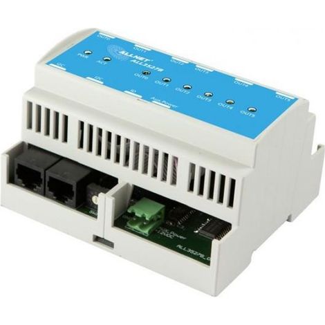 Allnet ALL3527B Relais 6 Ports Blau und Weiß