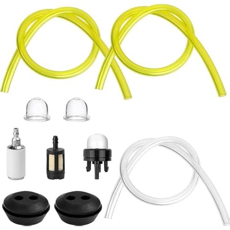 Tuyau universel de ligne de carburant, poire d’amorçage, filtres à carburant, joint de durite d’huile, joint de réservoir, accessoires pour tondeuse, débroussailleuse et outil de jardin (1/4)