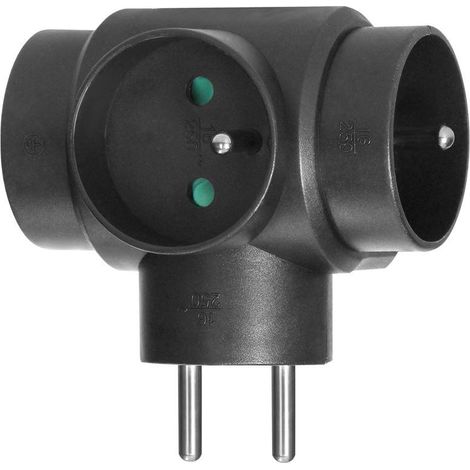 Verteiler 3x2P+Z schwarz OR-AE-13184/B (1/5)