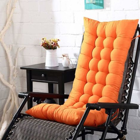 High Back Chair Cushion, Thickened Garden Chair Seat Cushion, Outdoor Patio Lounger Cushion, 3D Rectangular Shape Cushion 110 X 40 X 8 Cm, For Home, Office, Garden (1/3)