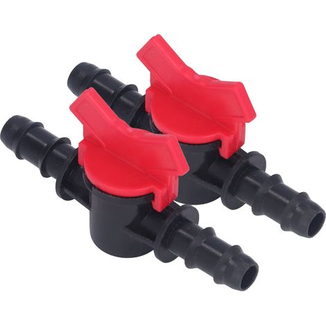Kit d'accessoires comprenant 2 vannes de régulation de débit, régulateur d'arrêt d'eau et interrupteur en ABS, 12 mm / 0,47 po (1/5)