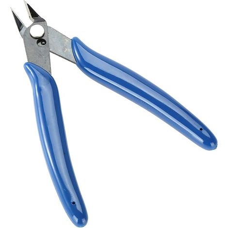 Pince Coupante Precision Electronique, Petite Pince Coupante Bleue Foncé 170, Pince Coupante Electricien Diagonale 128 80mm, Pour La Coupe De Fils, Le Traitement De Bijoux (1/5)