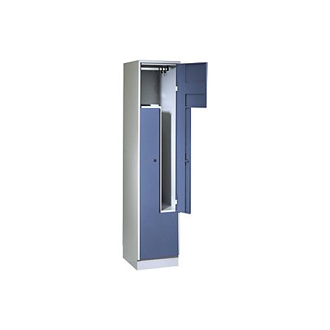 Taquilla en Z München  1 sección  A 400 mm  puertas en azul