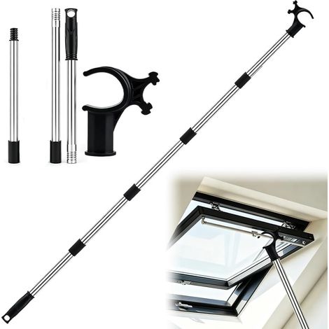 1.2m Canne Telescopique pour Stores et Fenêtres De Toit,Perche Telescopique ConçU pour Contrôler Les Lucarnes,Perche Pour Fenêtres De Toit et Stores (1/5)