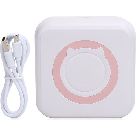 Mini Pocket Printer Inkless Wireless Bletooth Portable Thermal Paper for Photo Label MemoPink (1/5)