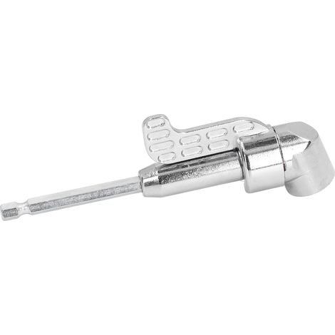 Adaptateur de perceuse à angle droit 105 degrés, douille de vissage, tournevis électrique coudé, tige hexagonale 1/4 po (1/5)