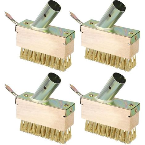 Lot de 4 Brosses à Joints en Mousse - Grattoir Anti-Mauvaises Herbes - Sans Manche - en Acier pour Jardin (1/5)