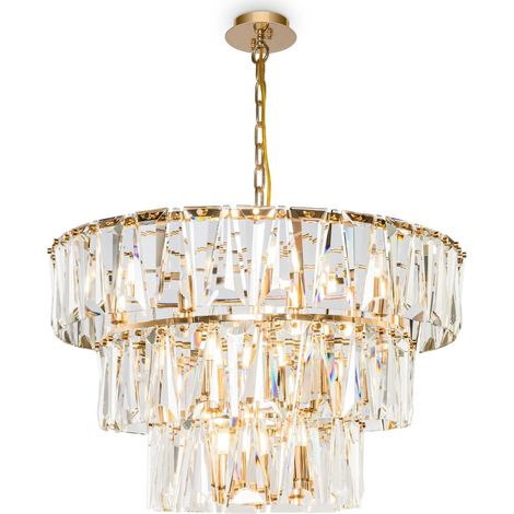 Lampada pendente Modern in Metallo Puntes Oro (1/4)