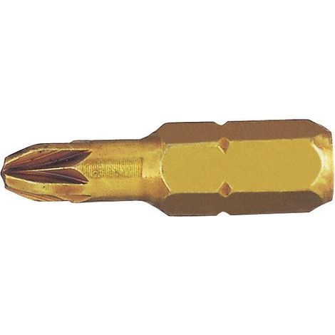 Witte 27248 - Punta Pozidriv STANDARD-E extra dura guía 1/4" corta punta reducida