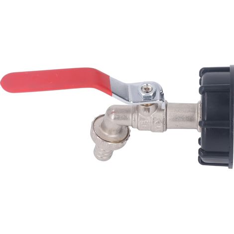 Adaptateur Robinet IBC 1/2" Laiton pour Récupération Eau Pluie, Raccord Étanche Filetage Large Bidon 1000‑1250 Litres (1/5)