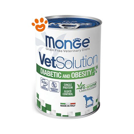 Monge Cane Vetsolution Diabetic Obesity 400gr (1/2)