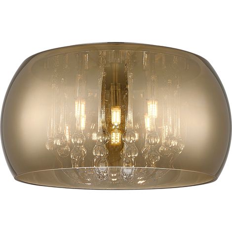 Plafonnier Zuma Line Crystal or français 5xG9 40cm (1/2)