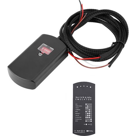 Jeffergarden ‌Emulatore OBD2‌, Sensore Emulatore in ABS Nero, Lunga Durata per Auto e Camion