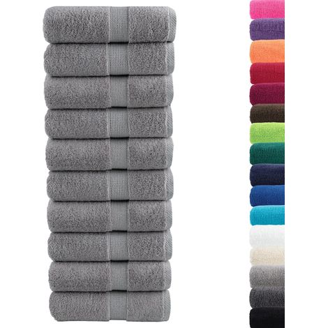 Serviettes d'invité de qualité supérieure SOLUND 10 pcs gris